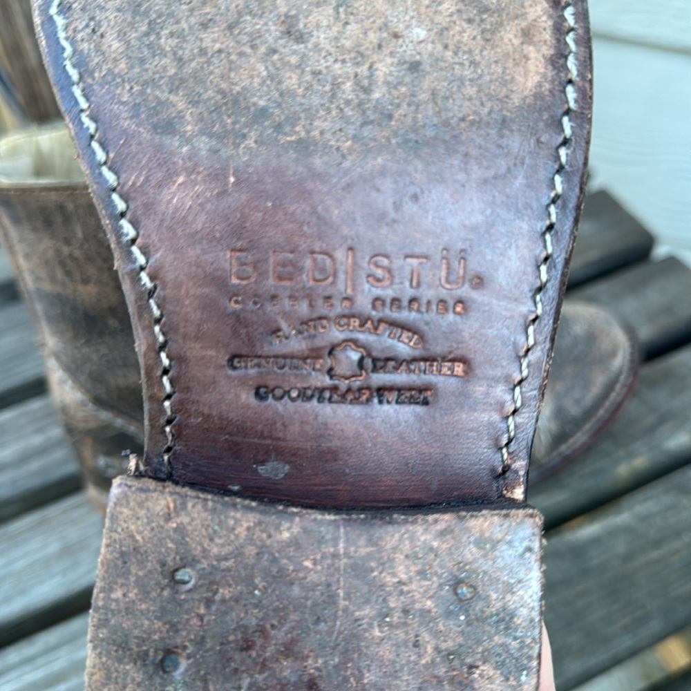 Bed Stu Laurel Distressed Combat Boot Size 7.5 - Picture 7 of 7
